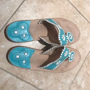 Jack Rogers tiffany blue sandals